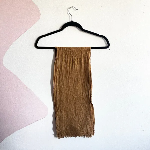 100% Wool Scarf Brown Quite Luxury Classic‎ Winter - Image 2