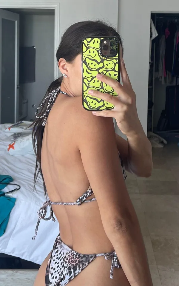 Print Bikini Set Brown Size XS - Image 2