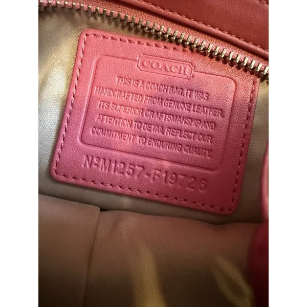 Coach Park Leather Duffle 19726 Pink Barbie Glam Y2k Shoulder Bag - Image 6
