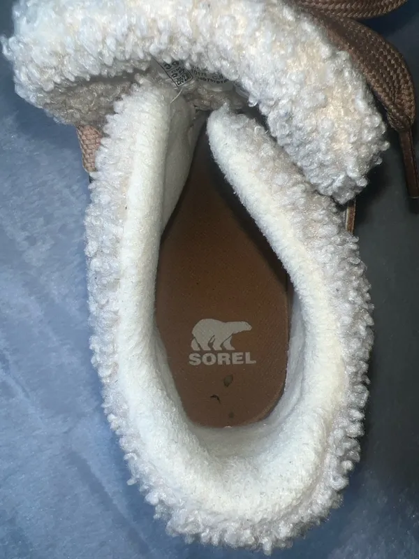 Sorel Tan Lace-Up Shearling Boots - Image 4