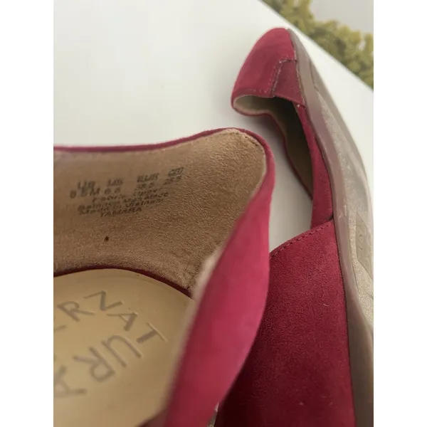 Naturalizer Women’s Shoes Red Fabric Tamara Ballet Flats Size 8.5 - Image 5