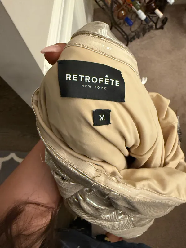 Retrofête Revolve Dress Gold - Image 5