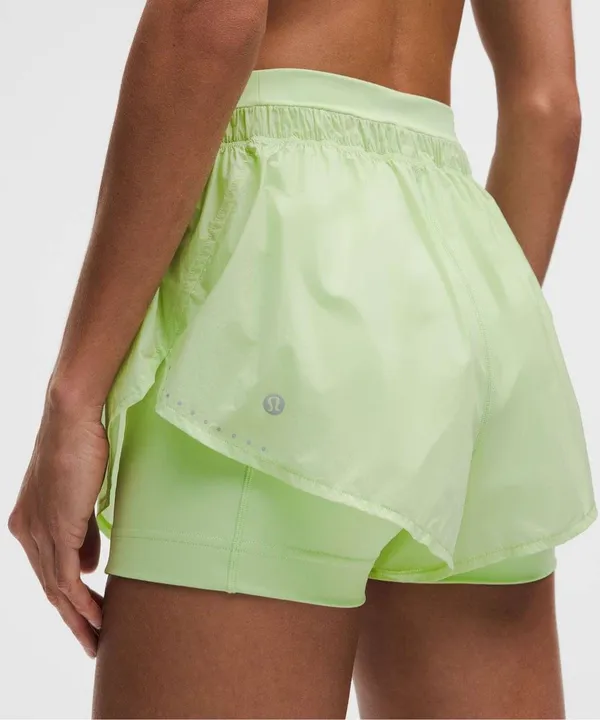 ✨Lululemon Translucent 2-in-1 High-Rise Lemongrass 3” Sz XXS Shorts✨ - Image 7