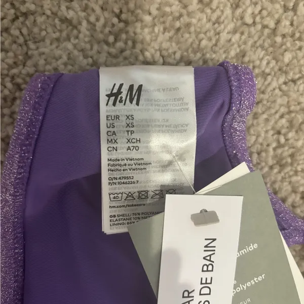 Sparkle H&M Swimsuit Top - Image 7