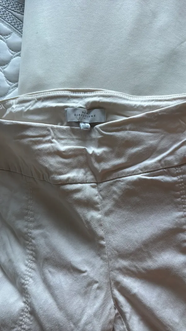 New Direction White straight work pants - Image 3