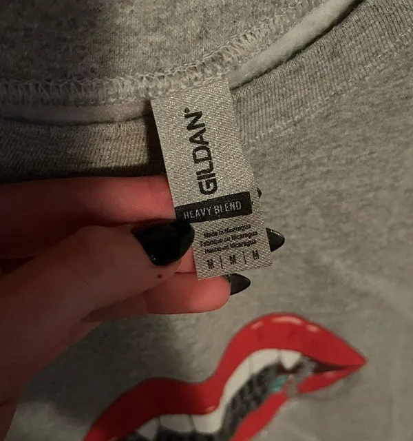 Halloween Vampire lip crewneck “bite me cowboy” - Image 3