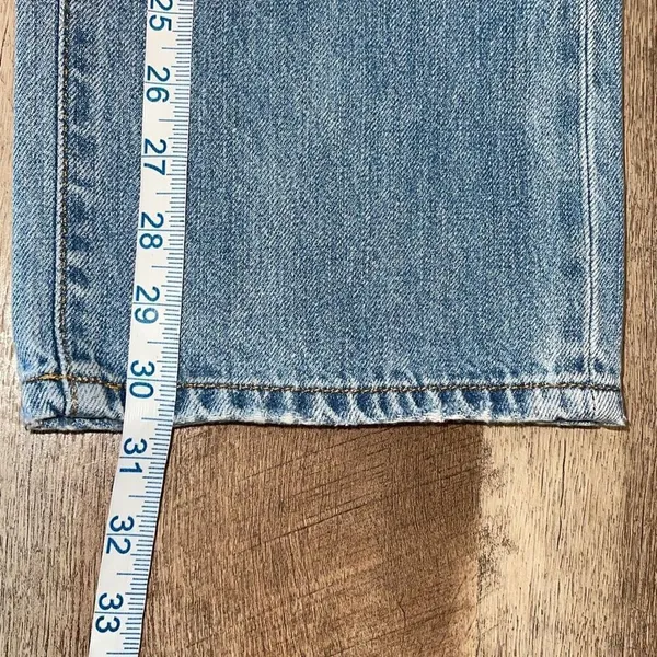 7 For All Mankind Womens Star Panel Easy Straight‎ Button Fly Jeans Blue Size 28 - Image 16