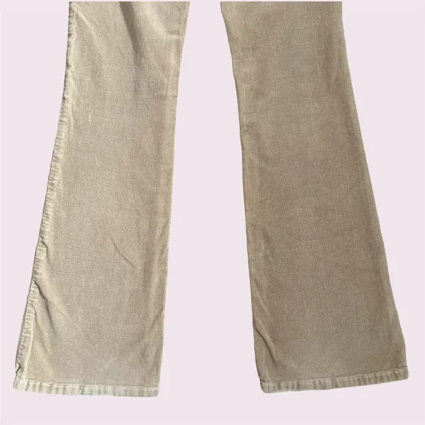 Just USA Y2K 2000’s Khaki Tan Preppy Low Rise Corduroy Casual Straight Leg Pants - Image 8