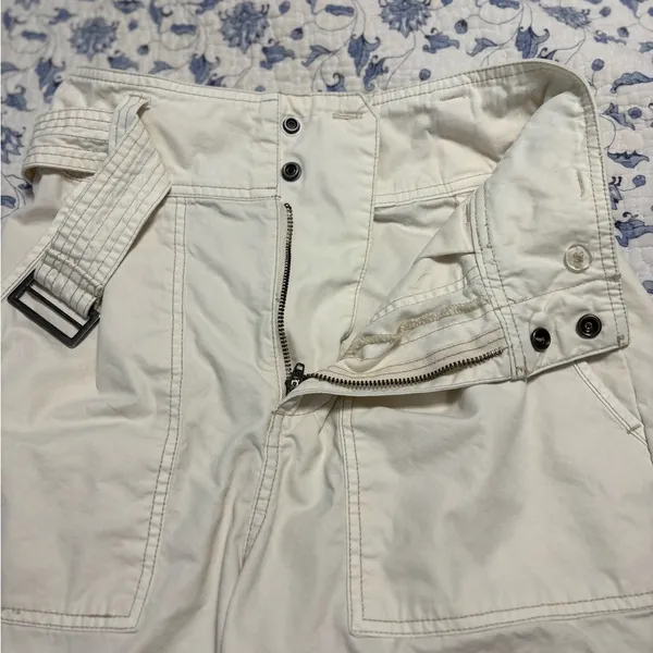 Pistola Size 25 Ivory Belted Women's Shorts - Image 5