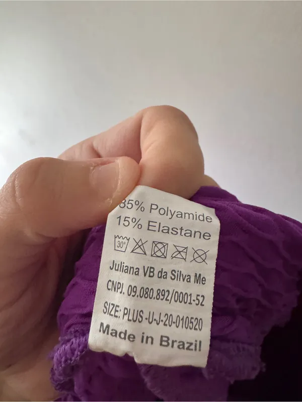 Booty by Brabants Purple‎ Curvy Plus Croco Leggings - Image 5