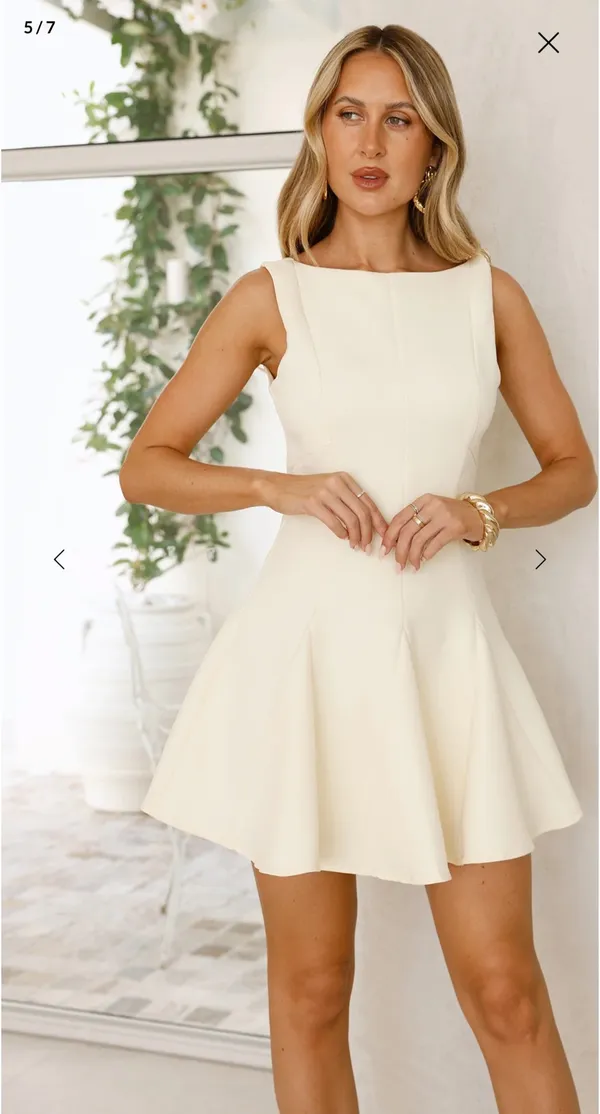 Pale Yellow Hello Molly Dress - Image 4