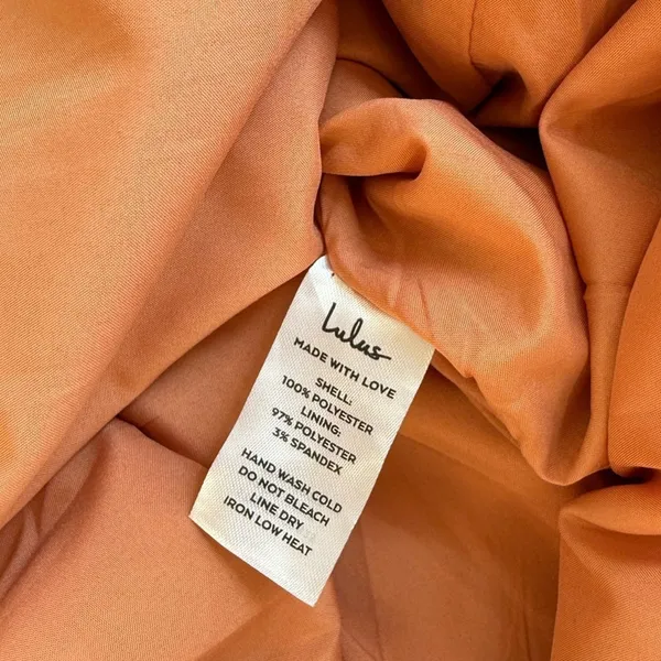 Lulus Party In Paris Light Orange Print Tie-strap Midi Dress - Size XS - Image 9