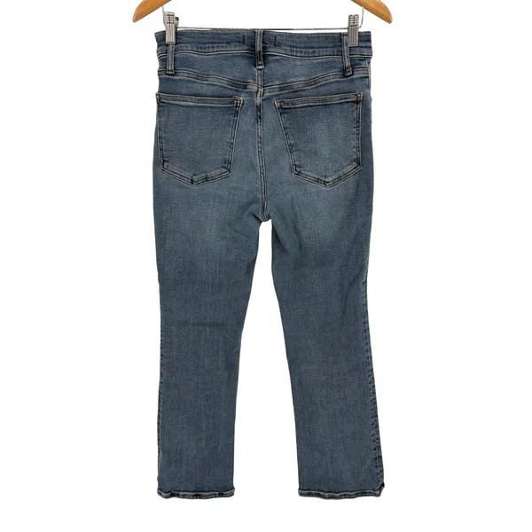 Madewell Mid-Rise Kick Out Jeans Womens 28 Blue Crop Flare Bootcut Denim - Image 2