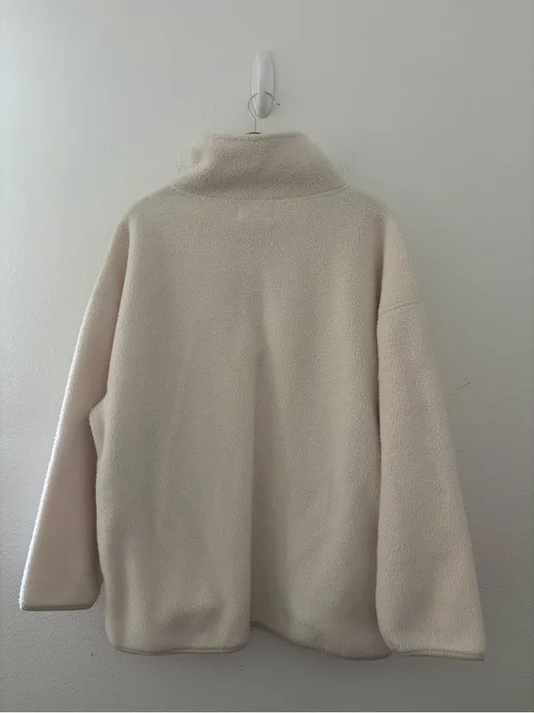 Free people 1/4 zip up Sherpa jacket - Image 2