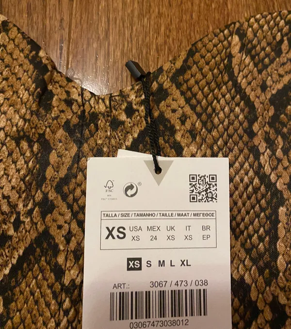 Nwt Animal Print Bustier Spaghetti Strap Crop Top - Image 6