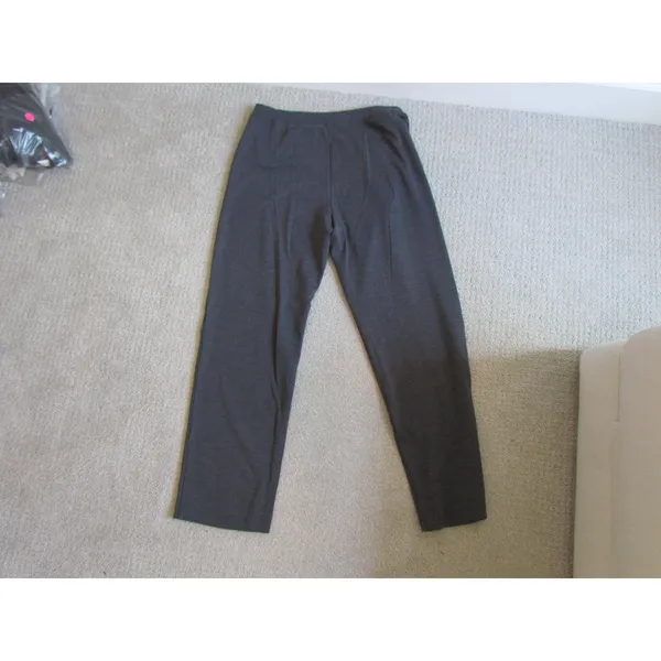 Jones New York Sport Pants Size M Gray Knit Straight Leg Athleisure‎ Comfort - Image 2