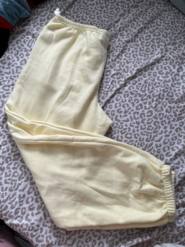 Weekend academy fleece joggers butter yellow Size XXL - Image 2
