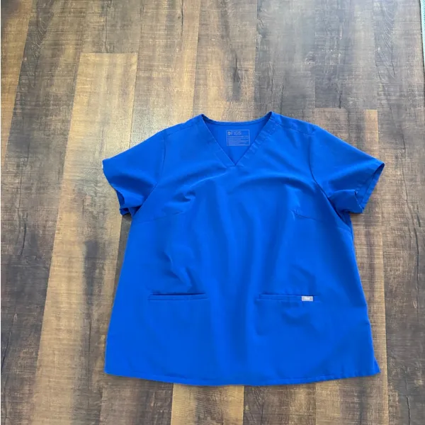 Figs Casma Three-Pocket Scrub Blue Top Size 3XL - Image 7