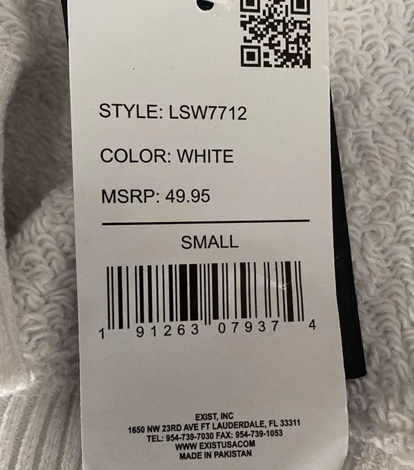 NWT Southern Spirit White Textured Sweatshirt - Image 4