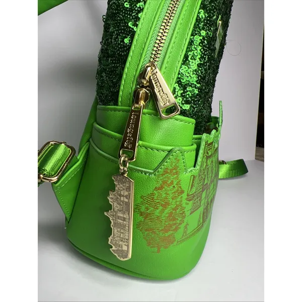 Biltmore x Loungefly Green Sequin Mini Backpack Estate Exclusive Sold Out - Image 6