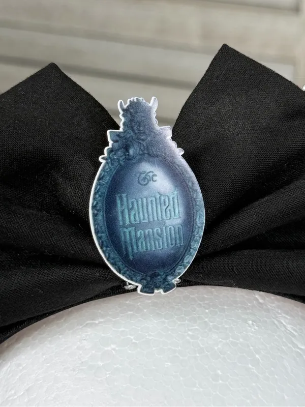 DISNEY Haunted Mansion Wallpaper Minnie Ears/Headband Purple/Black-OS - Image 3