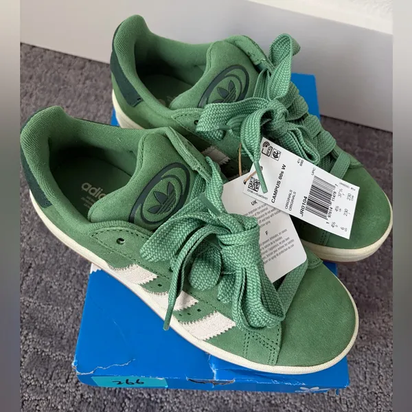 Adidas Women’s Campus 00s Suede Sneakers in Mineral Green | size 6 - Image 2