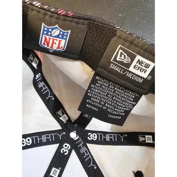 New Era 39 Thirty Philadelphia Eagles Crucial Catch Intercept Cancer Hat S/M‎ - Image 4