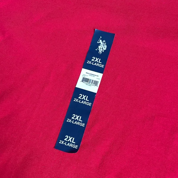 U.S. Polo Assn. Men’s Crew Neck T-Shirt Red 2XL Short Sleeve 100% Cotton NWT - Image 2