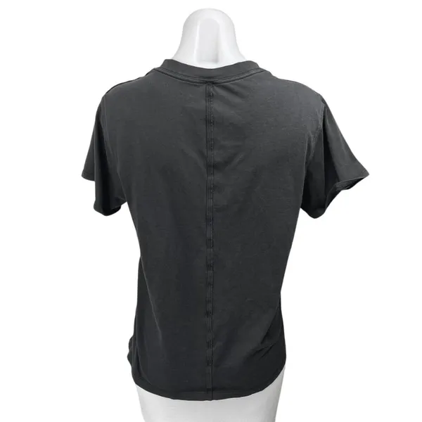 Lululemon Women's Black Knit Short Sleeve Crew Neck Basic Tee T-Shirt Top Size M - Image 2