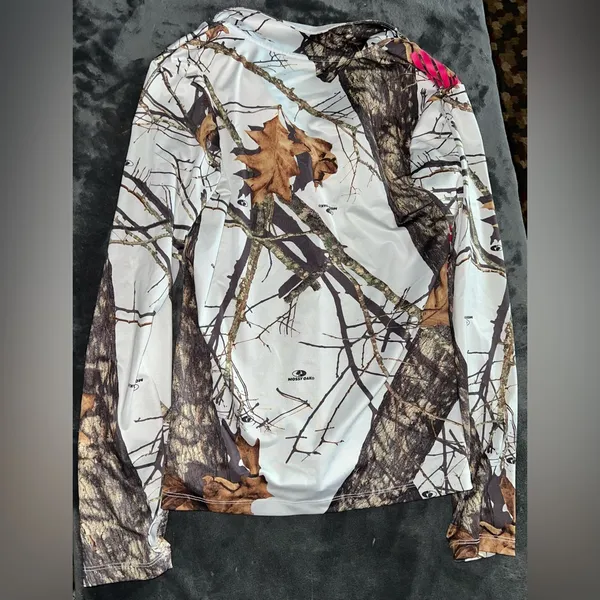 Mossy Oak Women's Winter Breakup Quarter Zip Jacket Size Large - Image 3