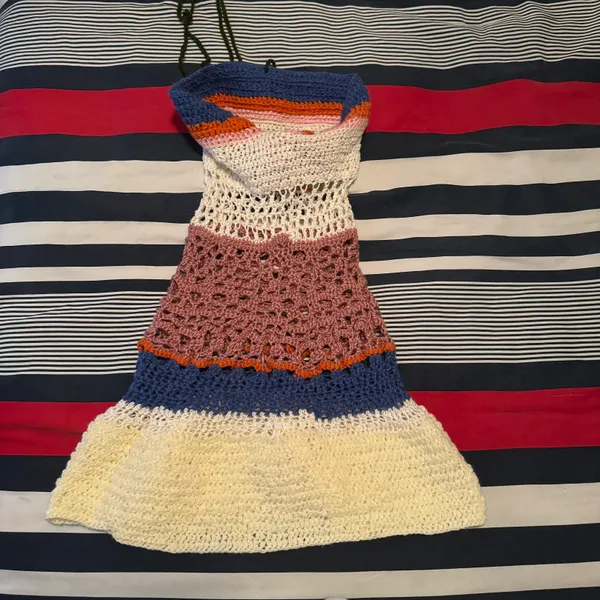Multicolor Crochet Dress/coverup - Image 6