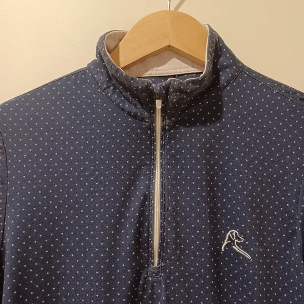 Rhoback Women's Navy Blue‎ Polka Dot Quarter - Image 2