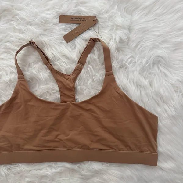 Skims Fits Everybody Racerback Bralette Ochre Size 3X BR-SCN-1712 - Image 3