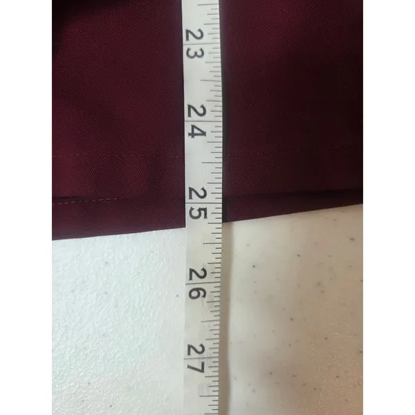 Figs Technical Collection Women Size XS Maroon Short Sleeve Scrub Top One Pocket - Image 6