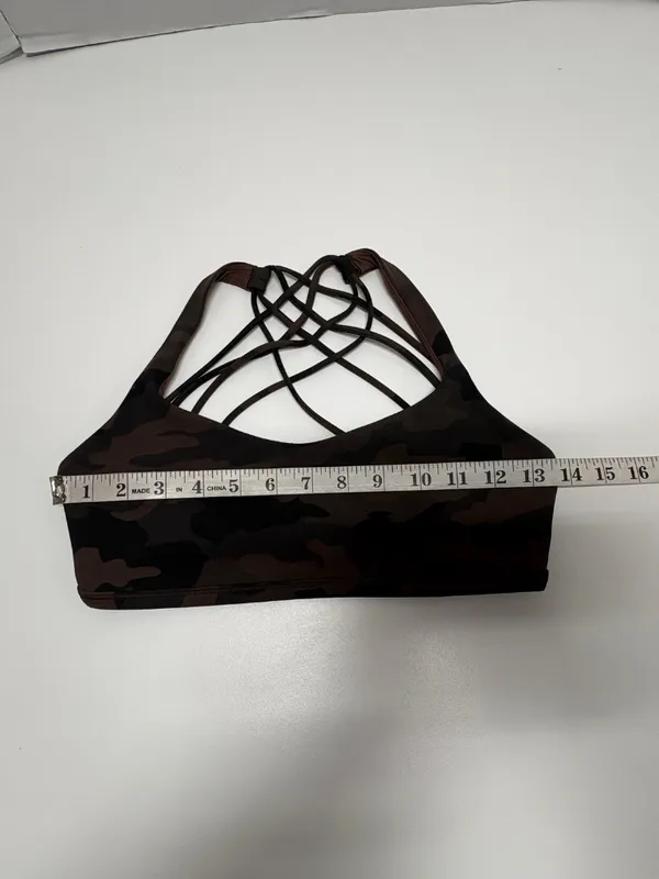 Lululemon Free To Be Bra Wild Camo Brown Bra - Size 6 ( No Tag size-Yes Dot Size - Image 11