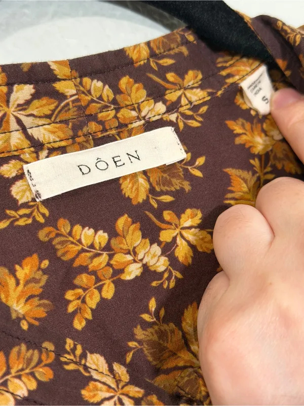 DôEn Women'S Norma Cotton Voile Floral Blouse In Fern Grove Floral - Image 3