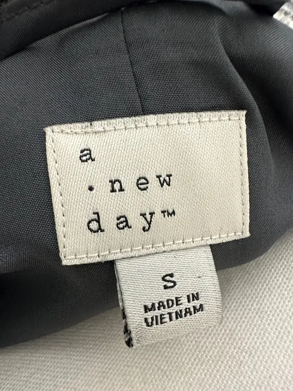 a new day Plaid Single-Button Blazer in Blue and Black. - Image 2