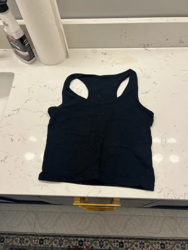 Blank cropped U-Necked tank top - Image 2