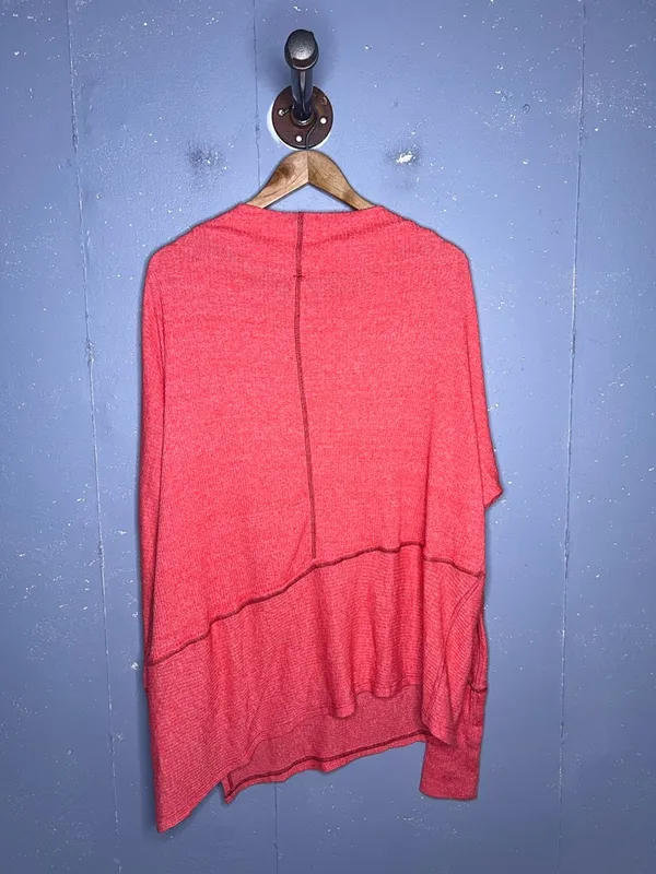 We The Free Cherry Londontown Asymmetrical Top Free People Women’s M - Image 7
