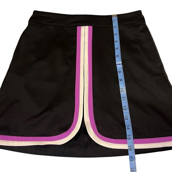 Lady Hagen Tulip Hem Golf Tennis Skort Purple White Stripe Athletic Mini Size 2 - Image 9