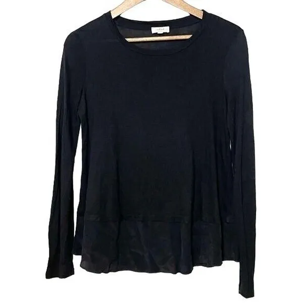 Aritzia Wilfred Silk and Rayon Blend Long Sleeve Shirt Women’s Size Small - Image 2