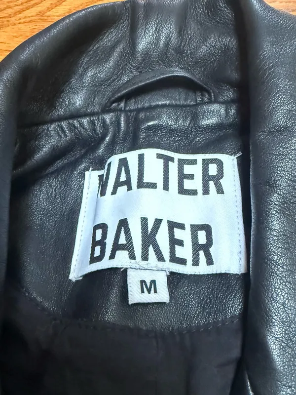 Walter Baker woman’s Black Leather Biker Jacket⚫️ - Image 2