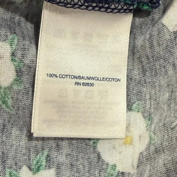 Draper James x Lands' End‎ Blue Floral Shift Dress Petites Size Medium - Image 7