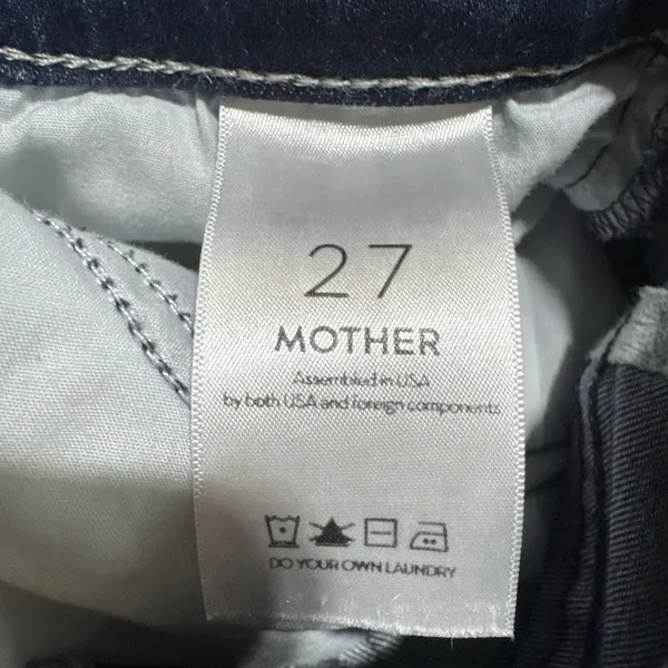 Mother Jeans The Hustler Sidewinder Tongue And Chic High Waisted 27 X 29 - Image 6