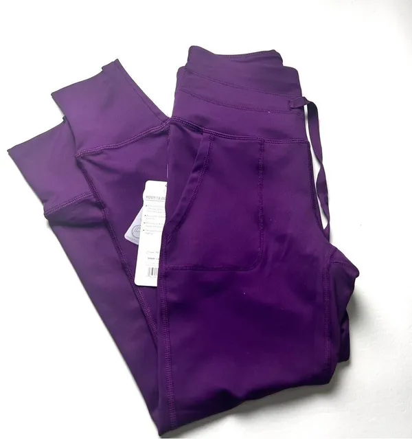 Layer 8 Women's Drawstring Purple Athletic Sporty Workout Joggers Sz XS - Image 2