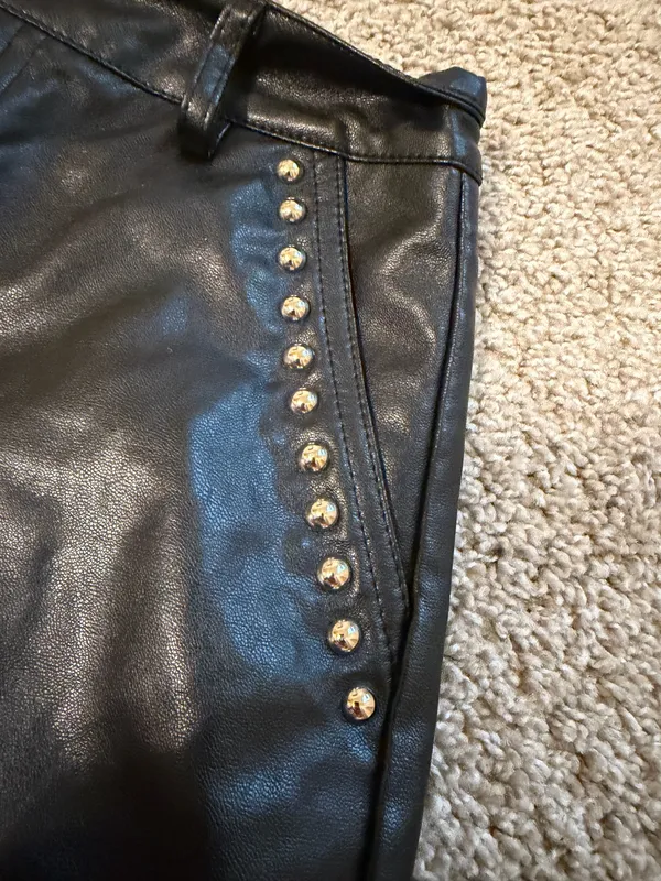 Shein Faux Leather Shorts - Image 2