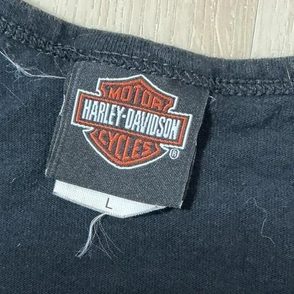 Harley Davidson "Ride Hard Live Fast" Graphic Tank‎ Top Simi Valley Motor Cycles - Image 4