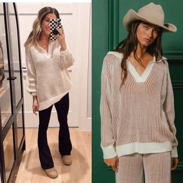 Aerie Sugar Rush Chenille Sweater Toasty‎ XS Viral Sweater Tiktok Instagran Blog - Image 3
