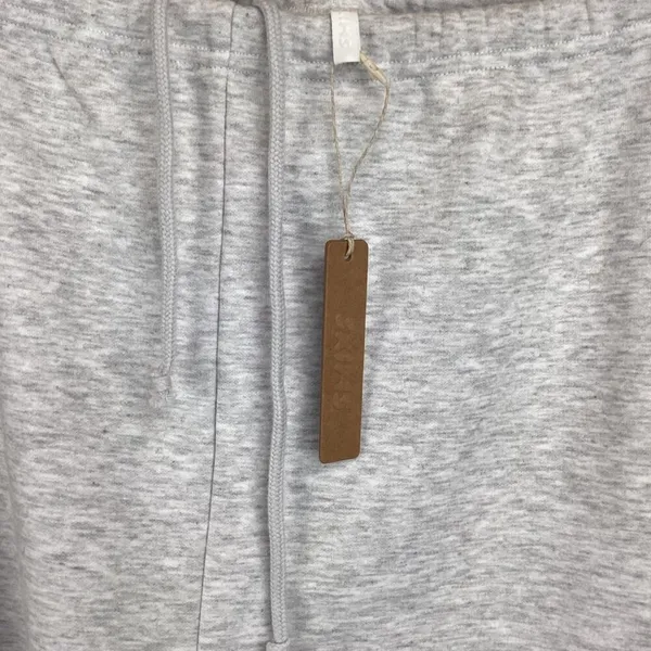 Skims‎ NWT Size 3X Cotton Fleece Shorts Light Heather Gray Drawstring Lounge - Image 5