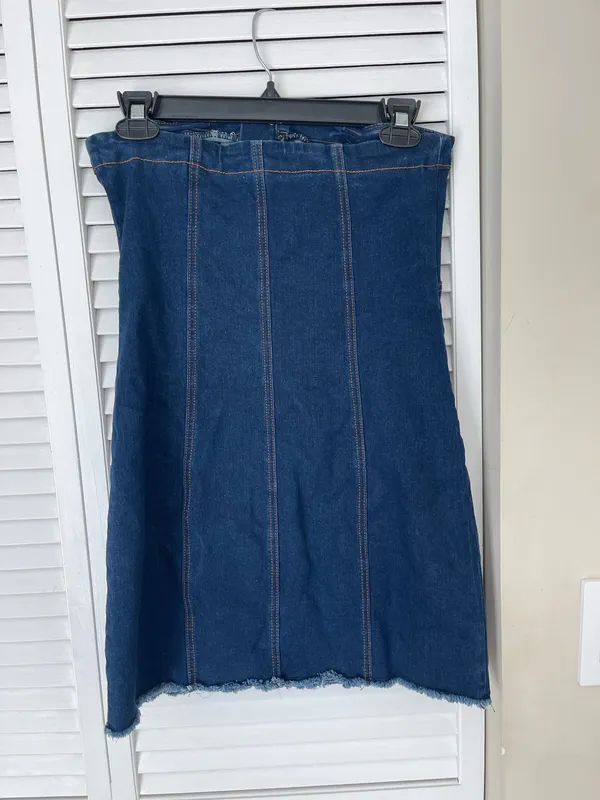 Super down Jean Mini Dress - Image 5